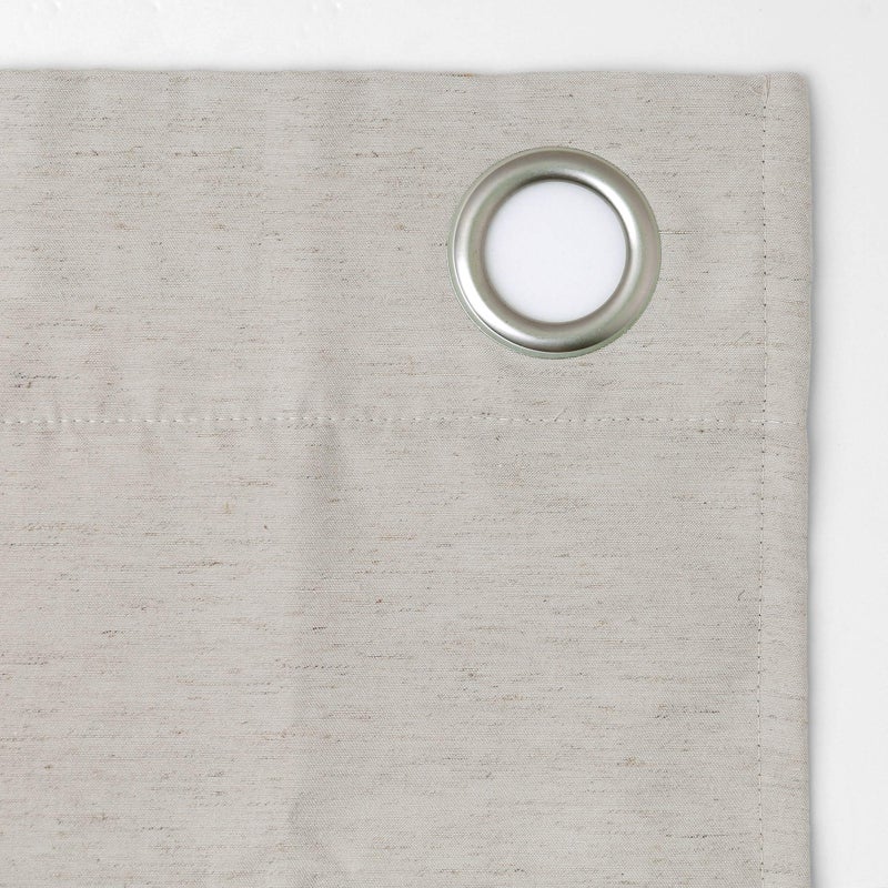 Archaeo Linen Total Blackout Grommet Top Curtain, 52" x 84", Pearl - Image 5